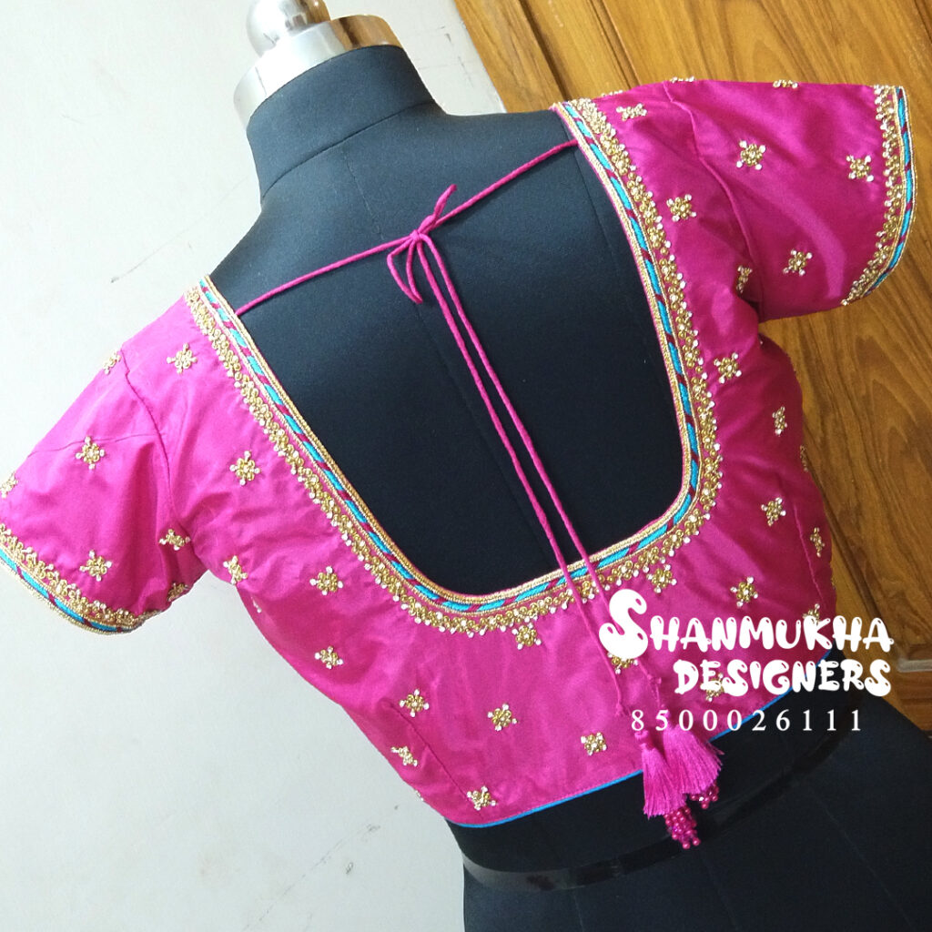 Simple Maggam Work Blouse | Shanmukha Designers