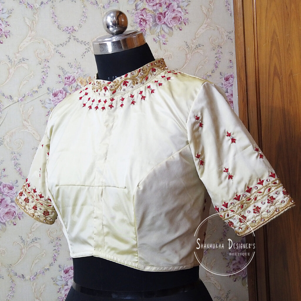 Simple blouse designing rajahmundry #aariworkblouse #blouse