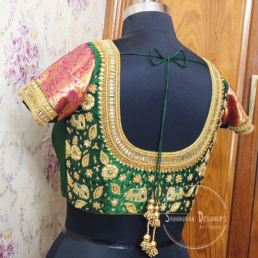 Heavy Bridal Blouse | Shanmukha Designers - Boutique | Maggam Works