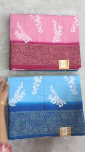 Soft light weight fancy office wear sarees | Shanmukha Designers